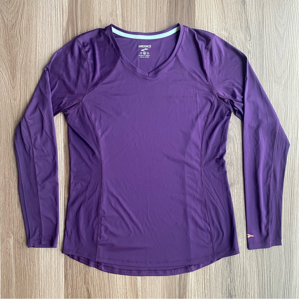 Brooks Running Long Sleeve Top/Shirt in Purple Women’s Medium